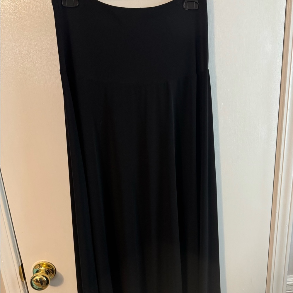 Valentina Classic Black Maxi Skirt